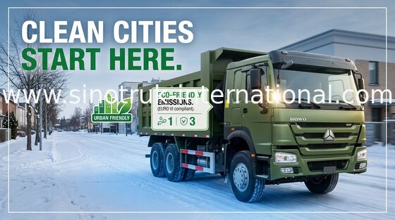 SINOTRUK HOWO รถดัมพ์ 371HP 12 ล้อ LHD 31tons 20-30CBM ZZ3317N3267W