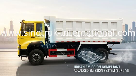 SINOTRUK รถบรรทุกดัมพ์ Golden Prince 6X4 290HP 25tons 10-25CBM ZZ3251M3241W