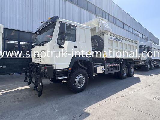 SINOTRUK HOWO โฮสต์เฟส คาบ 380HP LHD ทิมเปอร์ดัมป์ทรัค