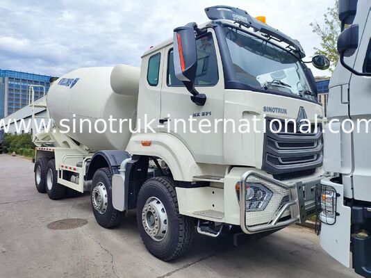งานหนัก HOWO 8x4 16m3 เครื่องผสมคอนกรีต รถบรรทุก 371HP เครื่องยนต์ PMP เครื่องลดความเร็วสําหรับการก่อสร้าง
