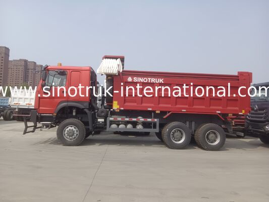 SINOTRUK HOWO โค๊บหน้าผี 400HP LHD ทิมเปอร์ดัมป์ตู้ 6X4
