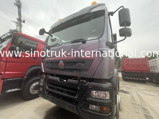 รถกระบะกระบะหนัก HOWO TX 8X4 400HP คันหลังคู่ 16T คันหลังคู่ 9.5T สีเทา