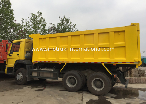 Heavy HOWO Mine Dump Truck, รถดัมพ์สีเหลือง 30 - 40 ตัน 10-25CBM