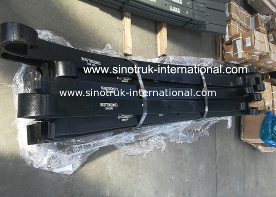 ชิ้นส่วนอะไหล่รถบรรทุก HOWO 70 ตันสำหรับการถ่ายโอนข้อมูล Front Leaf Springs WG9770520073