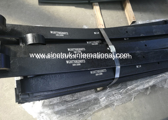 ชิ้นส่วนอะไหล่รถบรรทุก HOWO 70 ตันสำหรับการถ่ายโอนข้อมูล Front Leaf Springs WG9770520073
