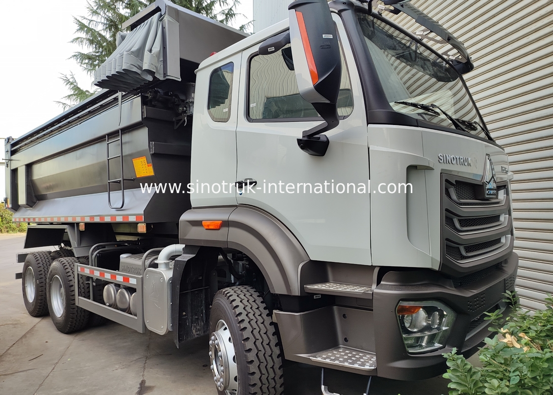 SINOTRUK HOWO LHD 6×4 10ล้อ รถบรรทุกแบบ U สําหรับการขุดเหมืองแร่ 40 ตัน