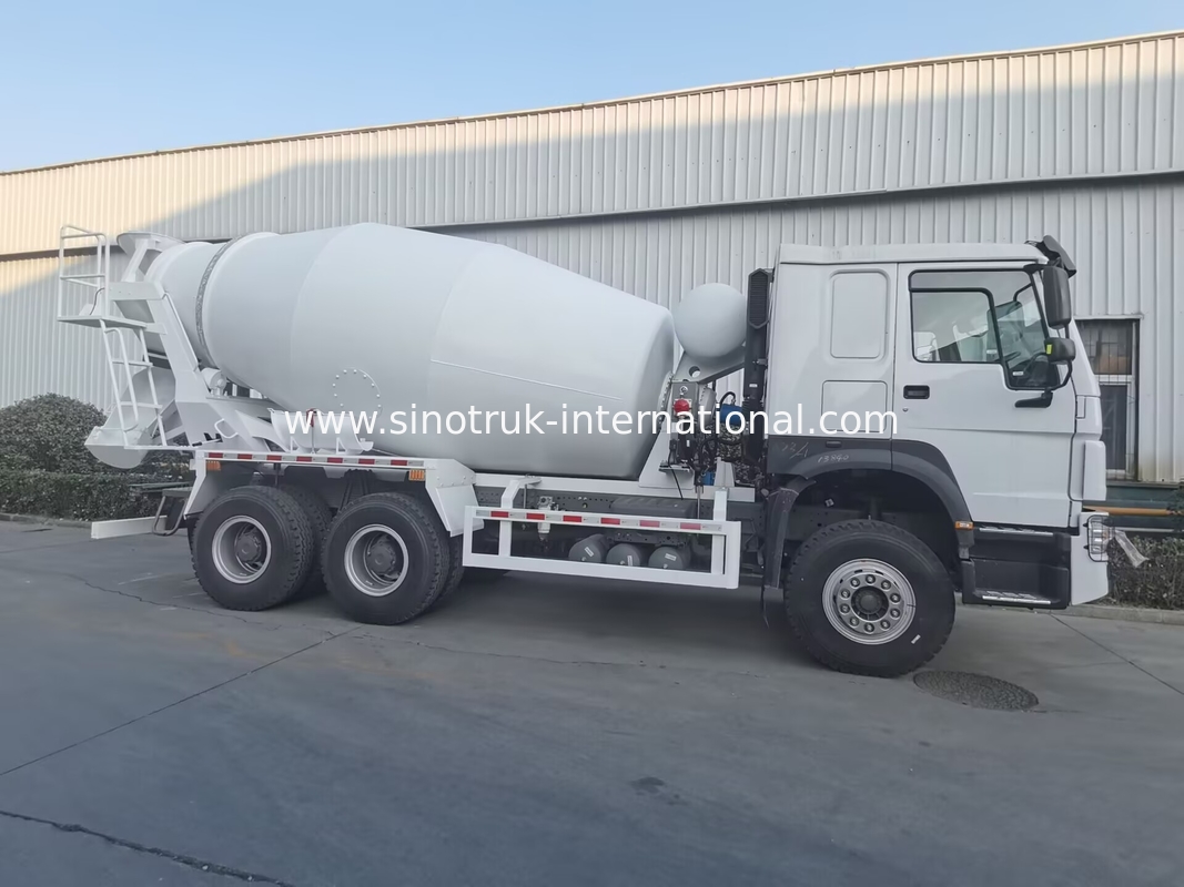 Sinotruk Howo คันผสมคอนกรีต 380HP 6-10CBM 6 X 4 ยูโร 2 โรงงานผสม RHD