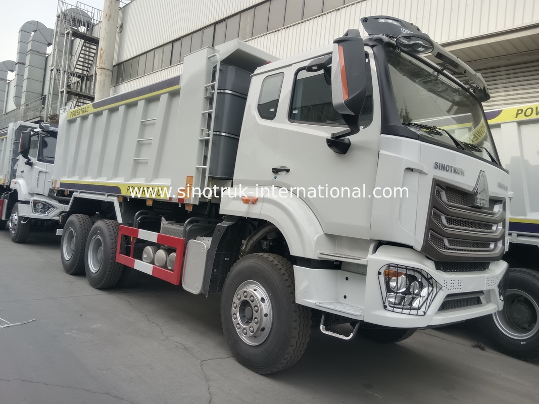 30-40 ตัน RHD 10 ล้อ หมุนรถบรรทุก SINOTRUK Haohan สําหรับการก่อสร้าง ขาว