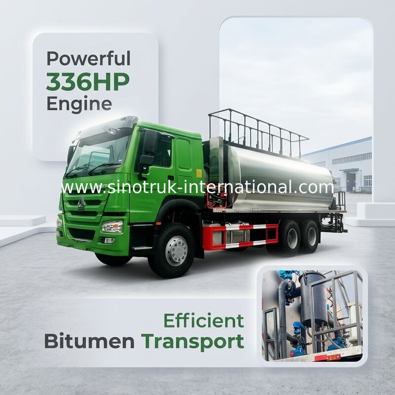 HOWO 7 Bitumen Truck 6X4 ประเภทขับขวา