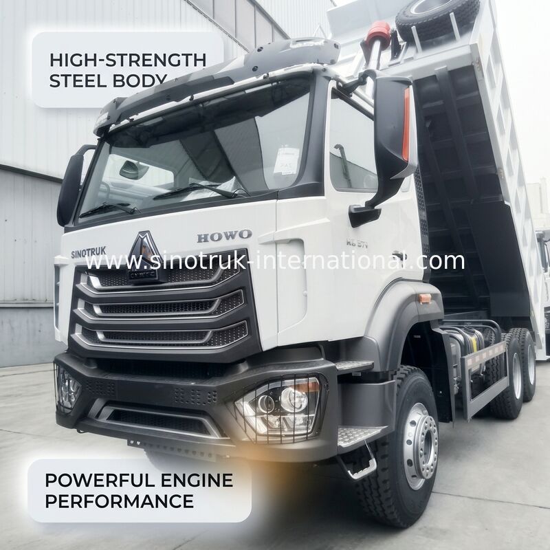 SINOTRUK HOHAN ใหม่ Howo Tipper Dump Truck พร้อมเครื่องยนต์ 371HP 6 × 4 ประเภทไดรฟ์และความจุ 19-20CBM