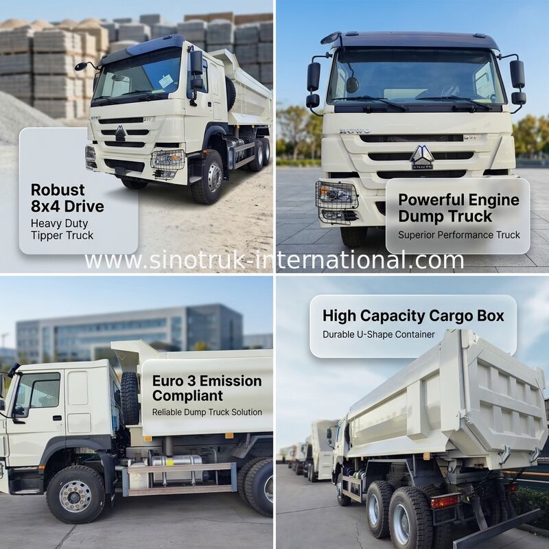 SITRAK 10 ล้อ หมุนรถยนต์ดัมป์กับยูโร 3 การปล่อยและ 430 HP เครื่องยนต์