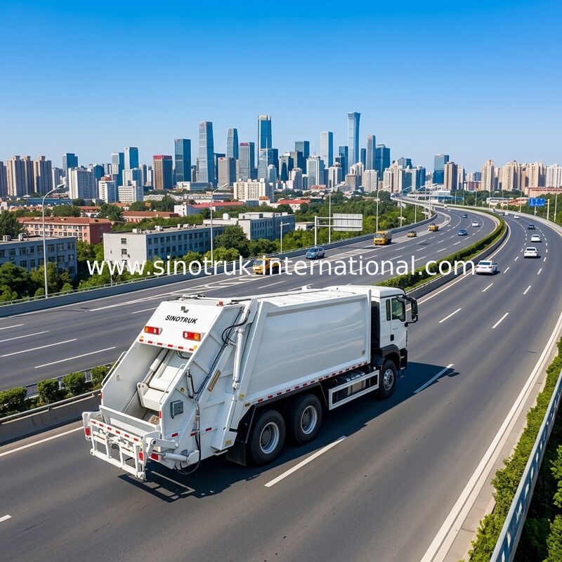 Sinotruk HOWO-TX 371HP 6X4 Drive รถบรรทุกขยะอัดอัดขนาด 20CBM ความจุในการจัดการขยะที่มีประสิทธิภาพ