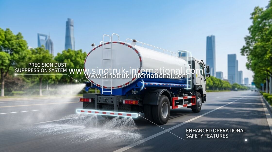 HOWO SINOTRUK รถบรรทุกถังน้ํา 300HP สีฟ้า