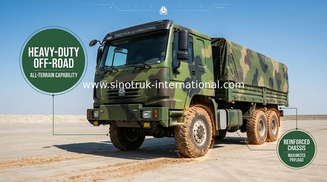 Economic Cargo Truck 25 Tons 6X4 LHD Euro2 290HP with Electric Window Regulator