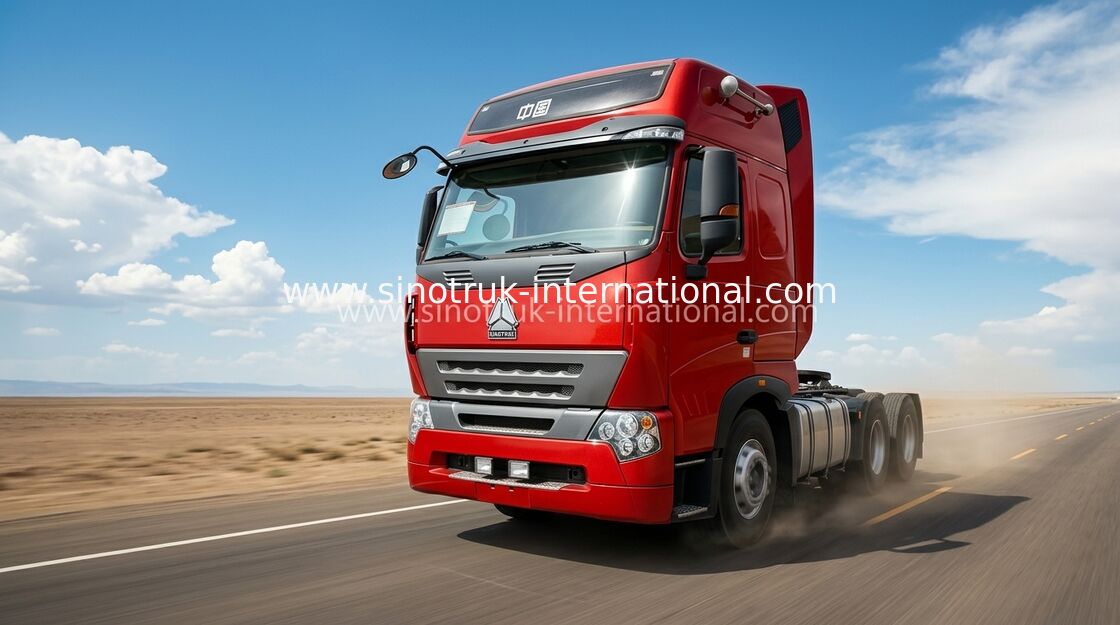 รถบรรทุกพ่วง ZZ4257N3247N1B 60-70 รถบรรทุกรถพ่วงพร้อมเครื่องยนต์ D12.38 380HP 11.596L