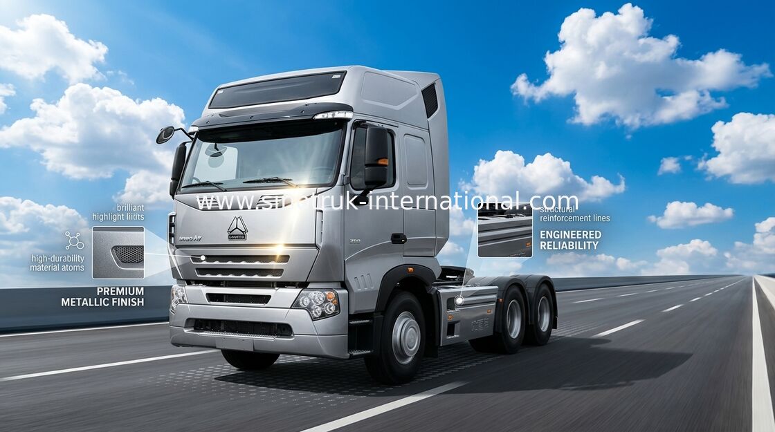 ธุรกิจขนส่ง 6 × 4 ประเภทของไดรฟ์ International Truck Tractor สำหรับ Semi Trailer