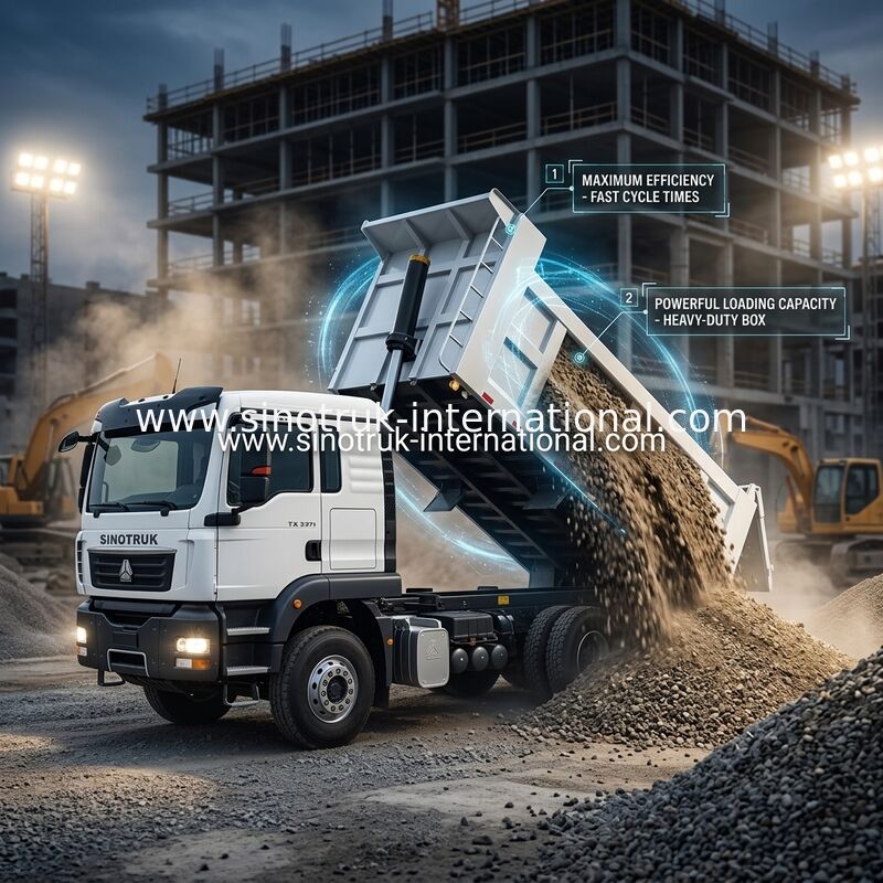 ซินอทรูค TX หม้อรถบรรทุกถังด้วยเครื่องยนต์ 371 HP ความจุภาระ 30-40 ตัน และ LHD / RHD เป็นตัวเลือก