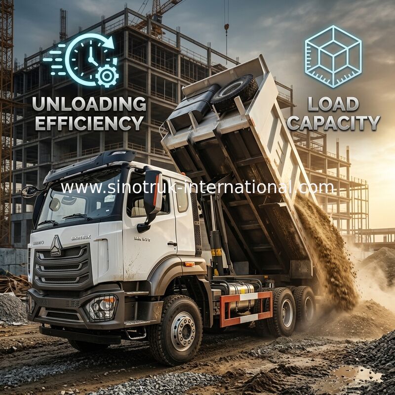 HOWO NX 371HP 6*4 20m3 Center-Lift Dump Truck พลังงานสูง พร้อมกับกระเป๋าบรรทุกกระเป๋ากระเป๋ากระเป๋ากระเป๋ากระเป๋ากระเป๋ากระเป๋ากระเป๋า