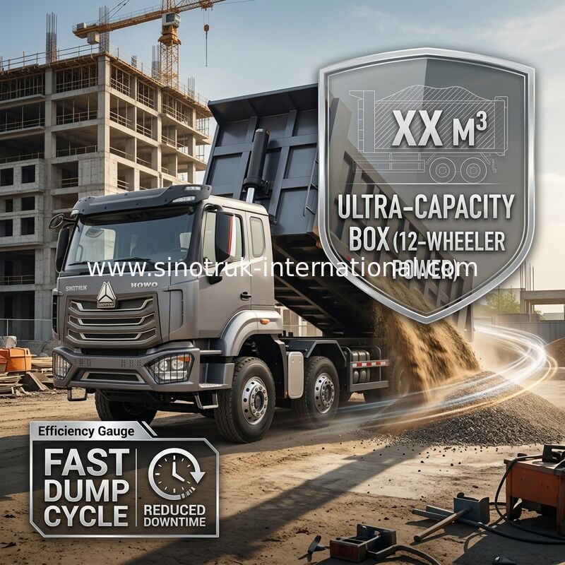 5300*2300*1500mm กล่องคาร์โก้ รถกระบะหนักสําหรับการขนส่งสินค้าที่เรียบ RHD / LHD ประเภทขับรถ