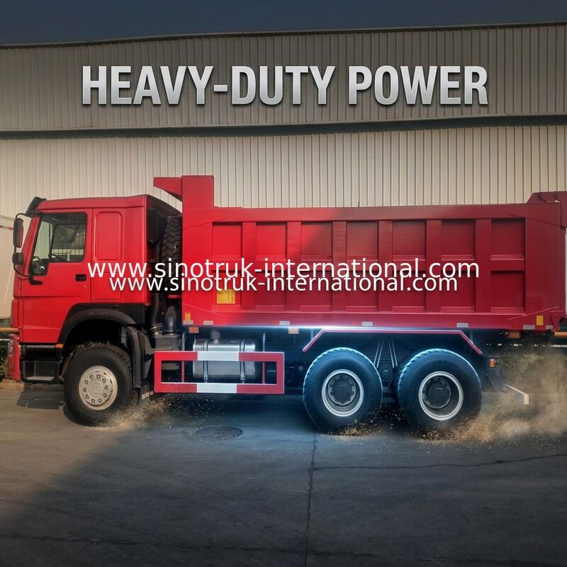 30 - 40 ตัน RHD Sinotruk Howo รถบรรทุก 10 ล้อ