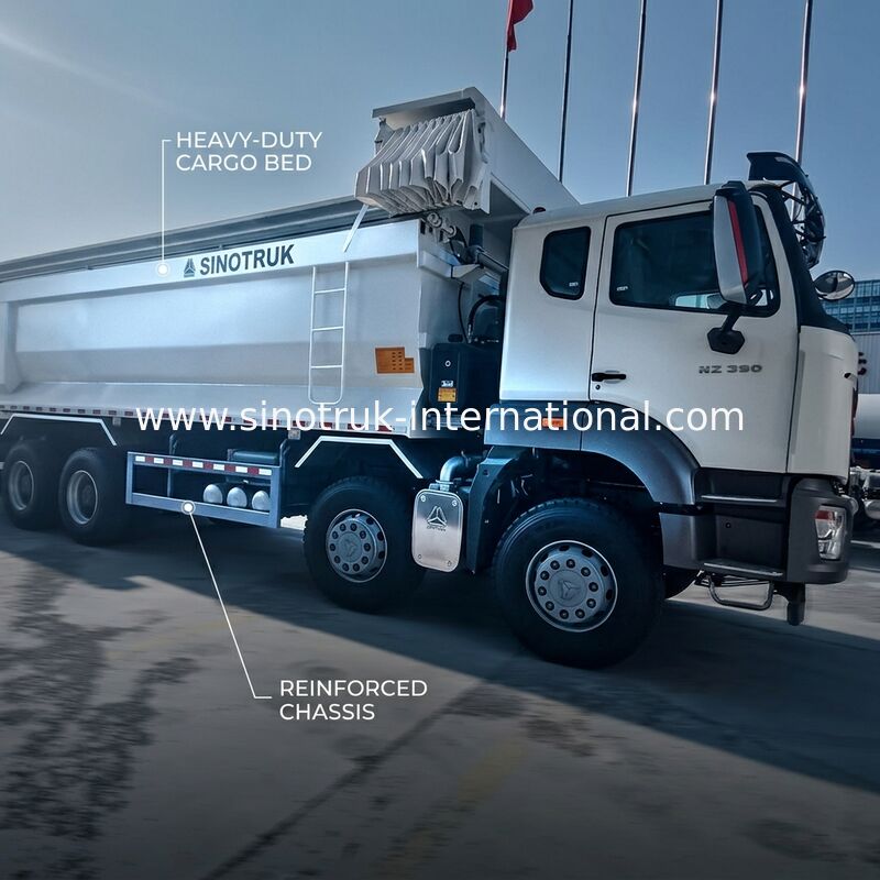 ซีโนทรูค โฮฮาน รถกระบะใหม่ HOWO 8X4 380hp 12 ล้อ ขาว H77L ZZ3317V386JB1R U Type