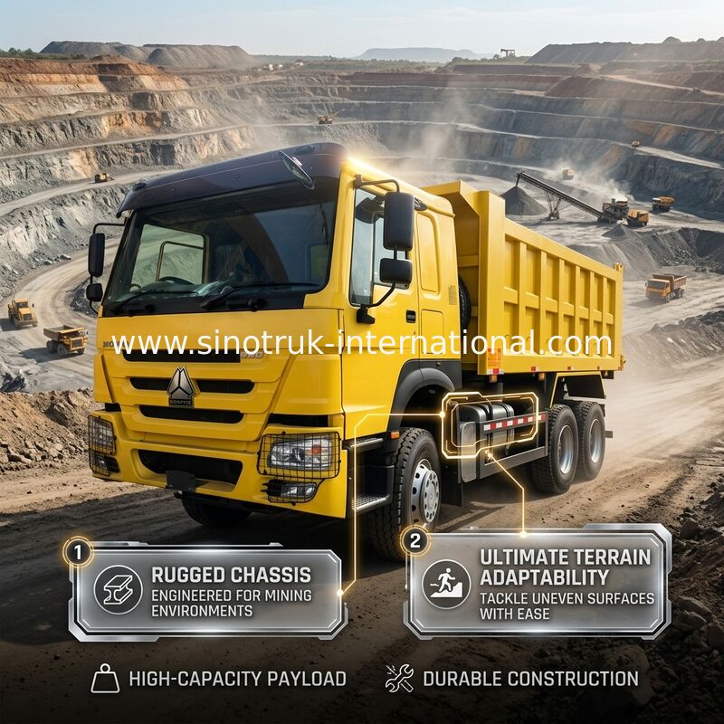 ซีโนทรูค โฮโว ทิมเปอร์ ดัมป์ทรัค เวชัย 380 แฮป 10 ล้อ 6 × 4 Rhd 20CBM