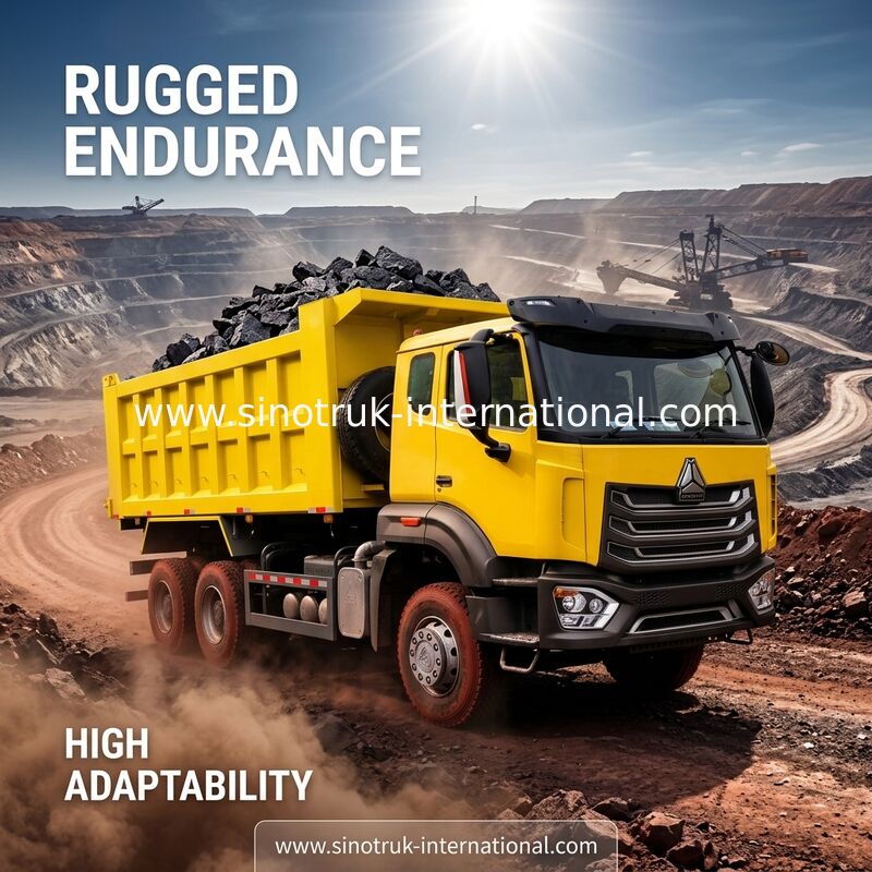 ซินอทรูค ทิมเปอร์ ดัมป์ รถบรรทุก NX 6 × 4 10 ล้อ เวชาย 380Hp ตู้ใหญ่