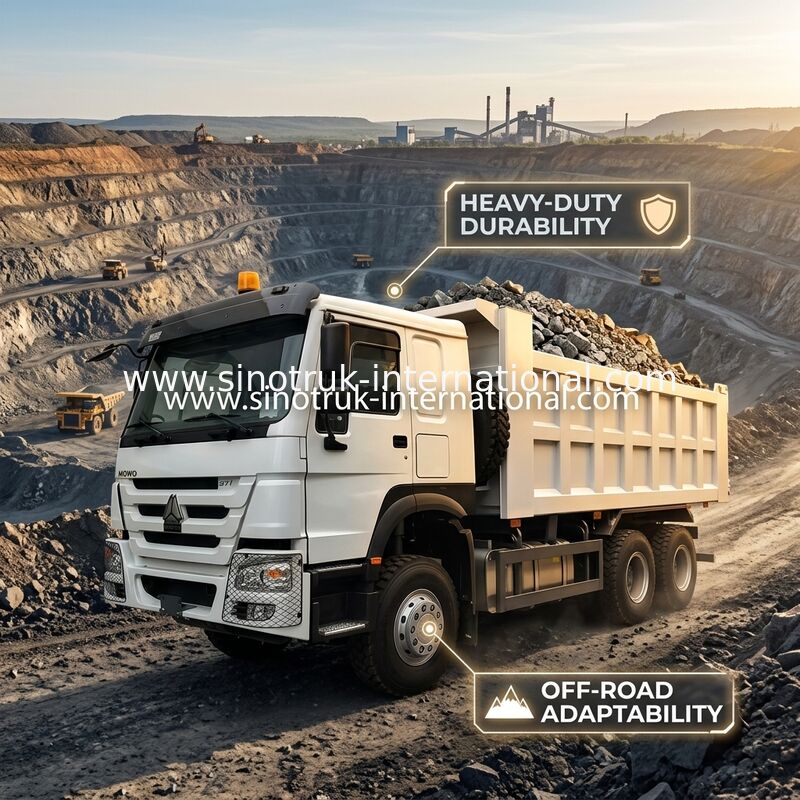 SINOTRUK HOWO รถดัมพ์ LHD 6 × 4 371HP 20CBM