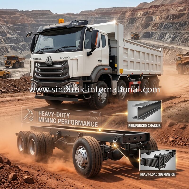 Sinotruk Howo Tipper Dump Truck ใหม่ล่าสุด 380Hp Rhd 12Wheels 8 × 4