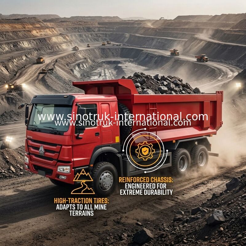 ซินอทรูค โฮโว ทิมเปอร์ ดัมป์ทรัค 380hp 6 × 4 20CBM U Type Box 10 ล้อ