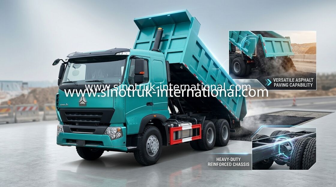 266HP ถึง 420HP รถดัมพ์ SINOTRUK HOWO A7 ประสิทธิภาพที่เชื่อถือได้