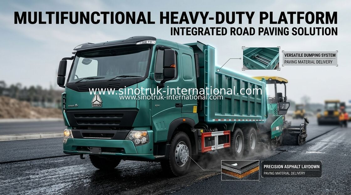 รถบรรทุกขยะมูลฝอยหนัก SINOTRUK HOWO A7 ที่มีอายุการใช้งานยาวนาน 5800 * 2300 * 1500 มม