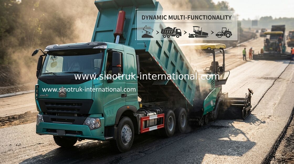 ZZ3257M3847N1 Howo Tipper Truck Sinotruk Engine การบริโภคเชื้อเพลิง 8 × 4 ประเภทการขับเคลื่อน