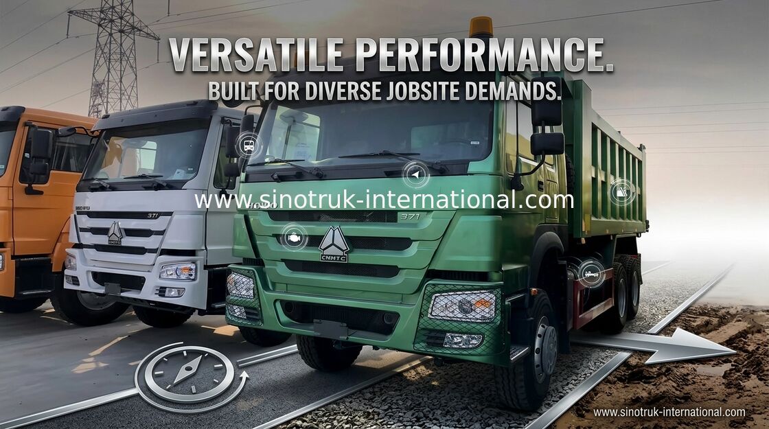 รถดั๊มพ์ 6x4 SINOTRUK 10 ล้อ HOWO ZZ3257N3647A 30 ตัน 16 - 18 CBM