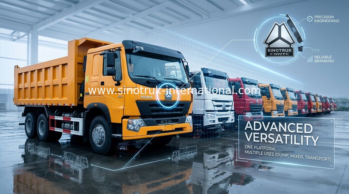LHD 6X4 Heavy Duty Tipper Dump Truck 10 Wheels 30 - 40 Tons For Mining Industry
