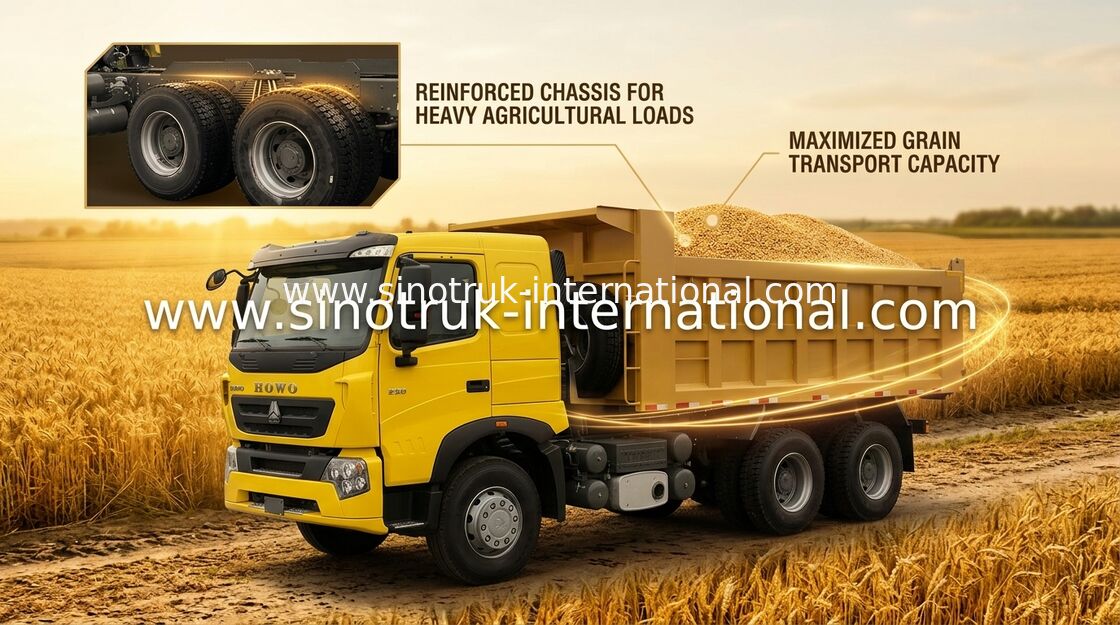 Dump Truck SINOTRUK HOWO A7 371HP LHD 6X4 25 - 40 tons For Construction Industry
