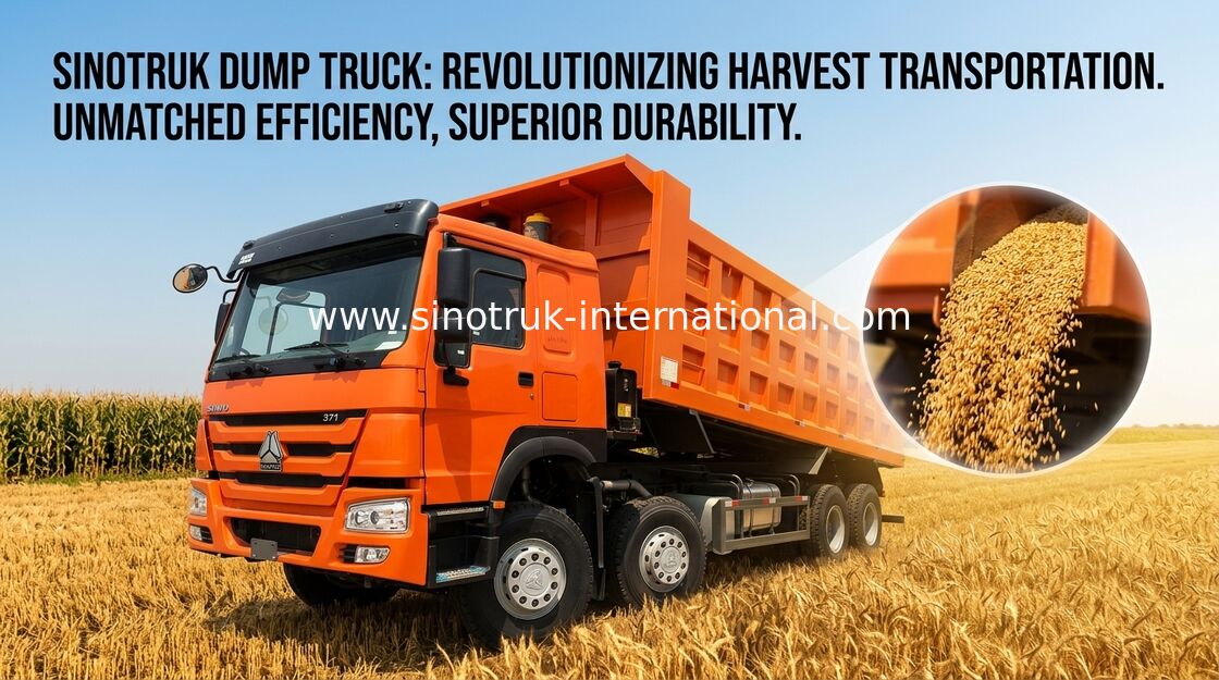 Dump Truck SINOTRUK HOWO 371HP 12 Wheels LHD 31tons 20-30CBM  ZZ3317N3867W