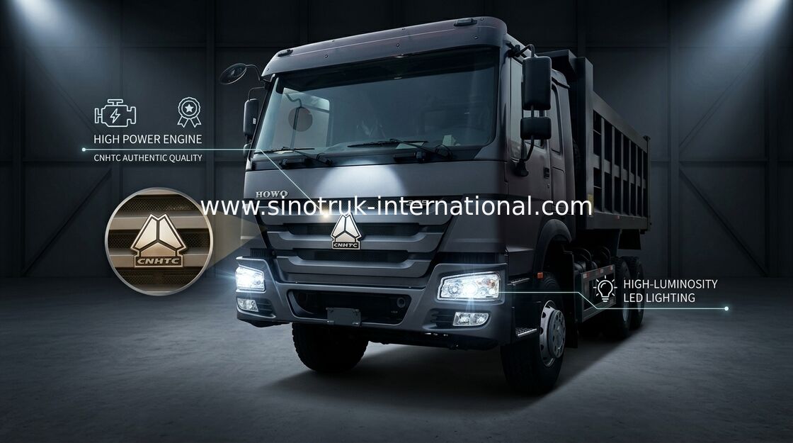 Automatic Sinotruk Howo Dump Truck, รถบรรทุก 10 ล้อเพื่อการพาณิชย์