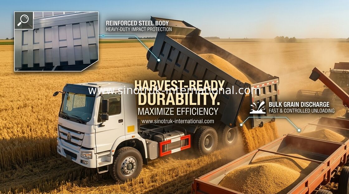 รถเทรลเลอร์มือสอง RHD 10 ล้อพร้อมมาตรฐานการปล่อยก๊าซยูโร 2
