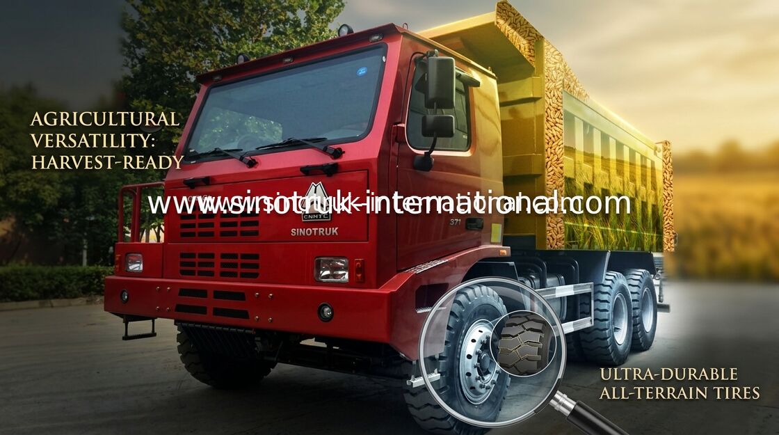 สี SINOTRUK HOWO 6x4 รถบรรทุก / รถบรรทุก HOWO สำหรับการทำเหมืองแร่