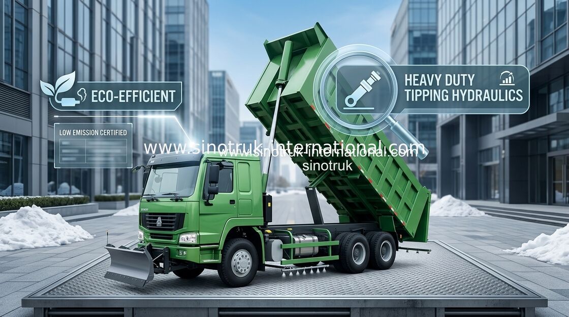SINOTRUK HOWO รถดัมพ์ 371HP 8X4 LHD 31-60tons 20-30CBM ZZ3317N3867W