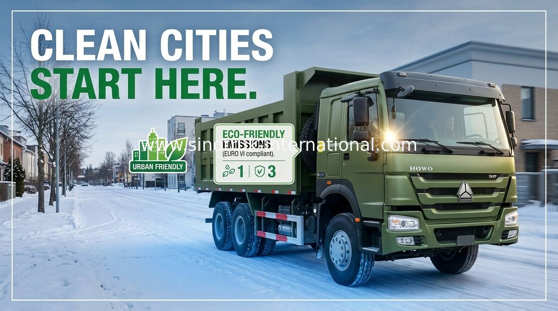 SINOTRUK HOWO รถดัมพ์ 371HP 12 ล้อ LHD 31tons 20-30CBM ZZ3317N3267W