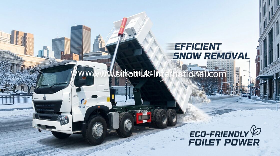 SINOTRUK HOWO A7 8X4 Heavy Duty Dump Truck สำหรับงานก่อสร้าง ZZ3317N3867N1