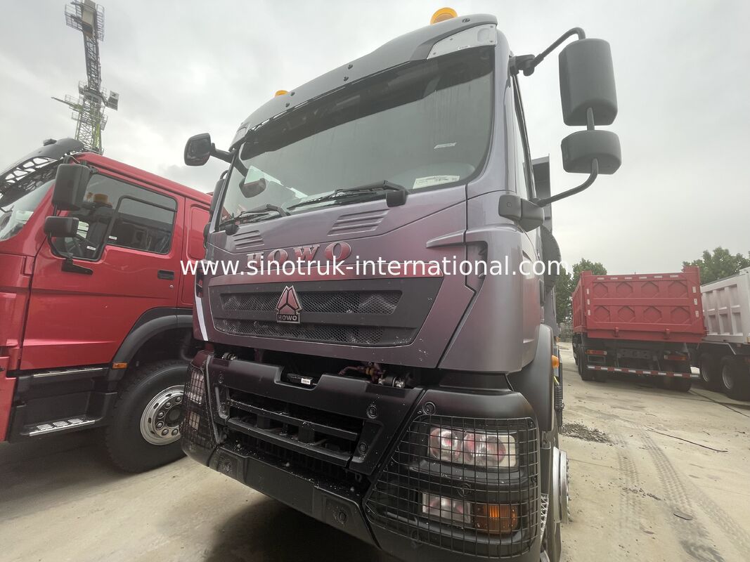 รถกระบะกระบะหนัก HOWO TX 8X4 400HP คันหลังคู่ 16T คันหลังคู่ 9.5T สีเทา