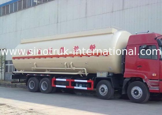 Bulk Cement Tank Truck / Dry Bulk Trucking Transportation Vehicle 371HP 12 Wheels