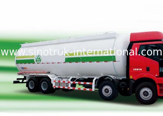 Bulk Cement Tank Truck / Dry Bulk Trucking Transportation Vehicle 371HP 12 Wheels