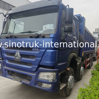 SINOTRUK BLUE HOWO 400HP 8 × 4 TIPPER รถบรรทุกขยะ LHD