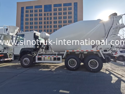 SINOTRUK HOWO 6×4 10 ล้อ รถบรรทุกเครื่องผสมคอนกรีต 400 HP ประสิทธิภาพสูง LHD