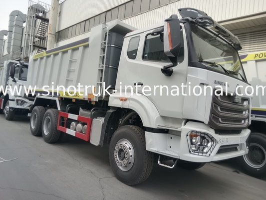30-40 ตัน RHD 10 ล้อ หมุนรถบรรทุก SINOTRUK Haohan สําหรับการก่อสร้าง ขาว