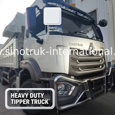 Sinotruk NX รถขนของดัมเปอร์ พร้อมเครื่องยนต์ 371 HP ความจุ 50-60T และ 8 × 4 ดริฟสําหรับการขนส่งภาระหนัก